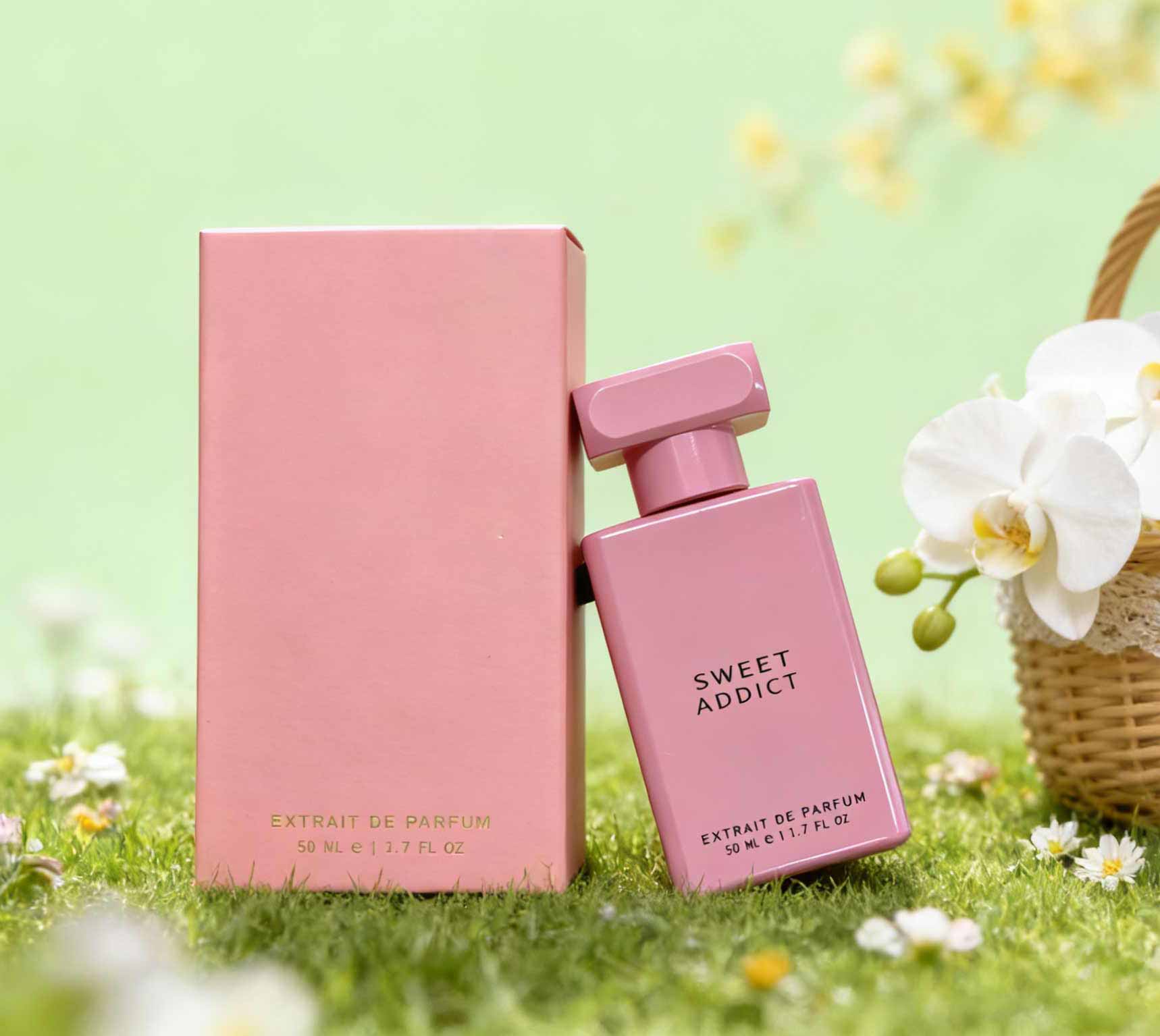 Perfume Fragrance Bottle - Sweet Addict perfume, powder mixed bottle