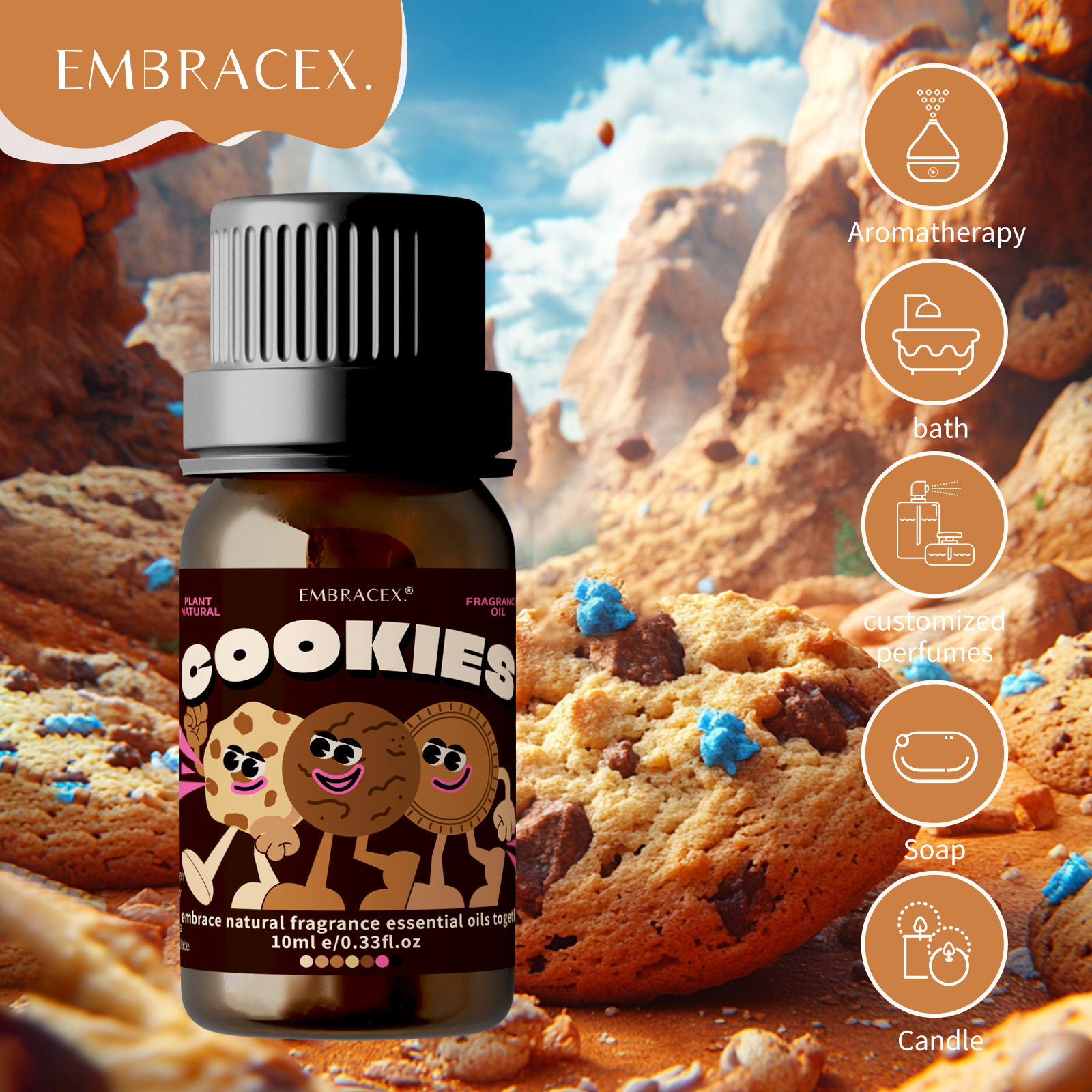 Perfume Fragrance Diffuser - 10ml Cookies Perfume Cookies Fragrance Essential