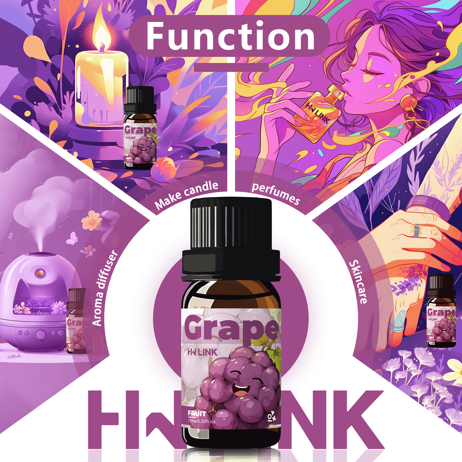 Grape Essential Oil 10ml Perfu - Perfume Fragrance Diffuser のレビューと価格